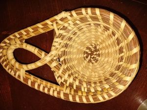 Sweetgrass basket made by Lowcountry artisan